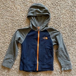 Boys North Face Full Zip Hoodie, Youth XS (6)